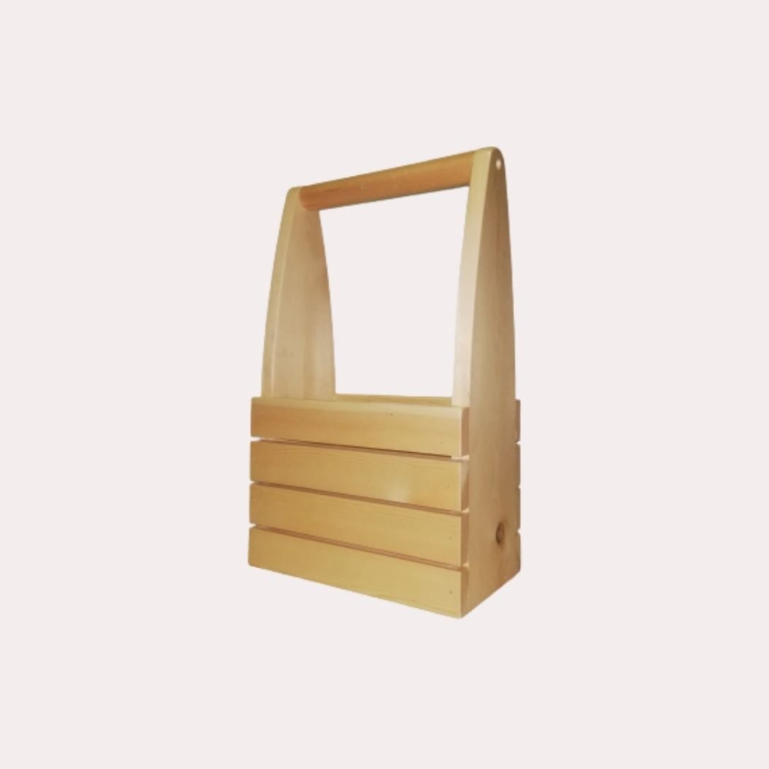 Wooden wine caddy🍷(varnished)