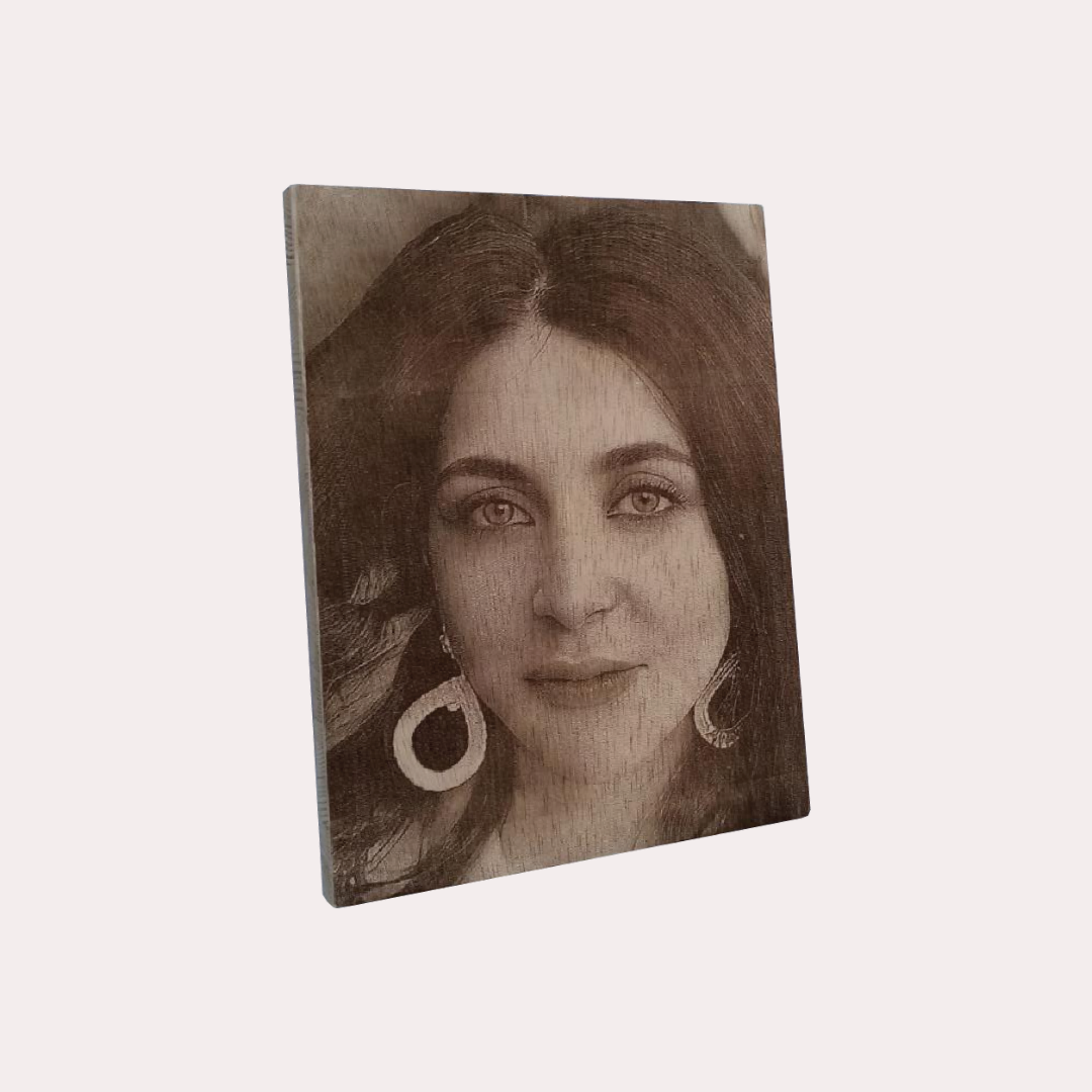 Personalized Wood Photo Engraving